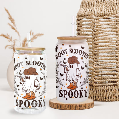 Petthouse | Westerm Ghost Glass Can, Westerm Ghost Halloween, Ghost Cowboy Coffee, Boot Scootin' Spooky