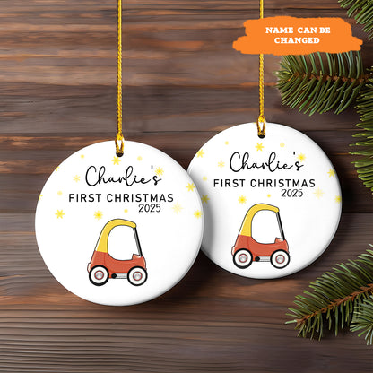 Petthouse | Personalized First Christmas Baby Ornament, Xmas Tree Ornament, Christmas Gift, Holiday Keepsake