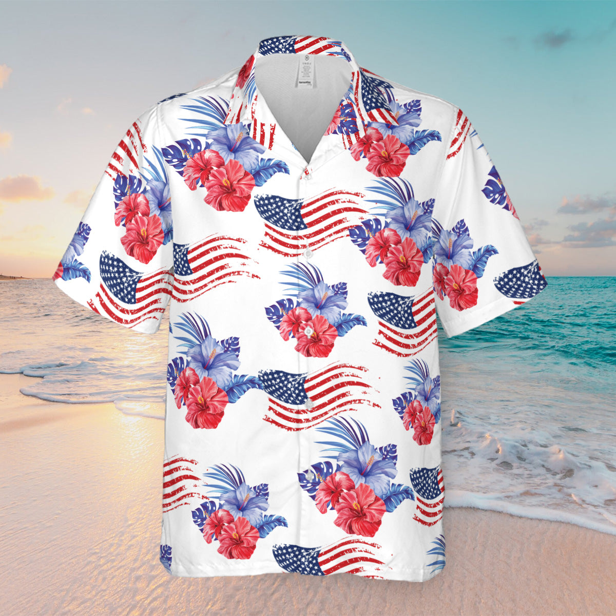 Petthouse | Custom Dog Hawaiian Shirt, Dog 4th Of July Independence Day, Dog Tropical Style Shirt