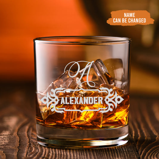 Petthouse | Personalized Etched Whiskey Glass, Cocktail Cup, Happy Birthday Gift Idea For Dad