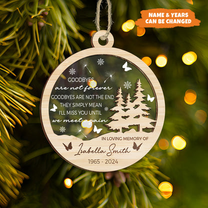 Petthouse | Personalized Memorial Ornament, In Loving Memory Christmas Ornament Gift, Remembrance Gifts