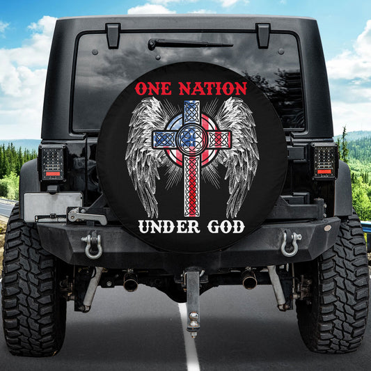 Petthouse | Us Christian Cross Spare Tire Cover American Needs Jesus Car Accessories Patriots Gift Christian