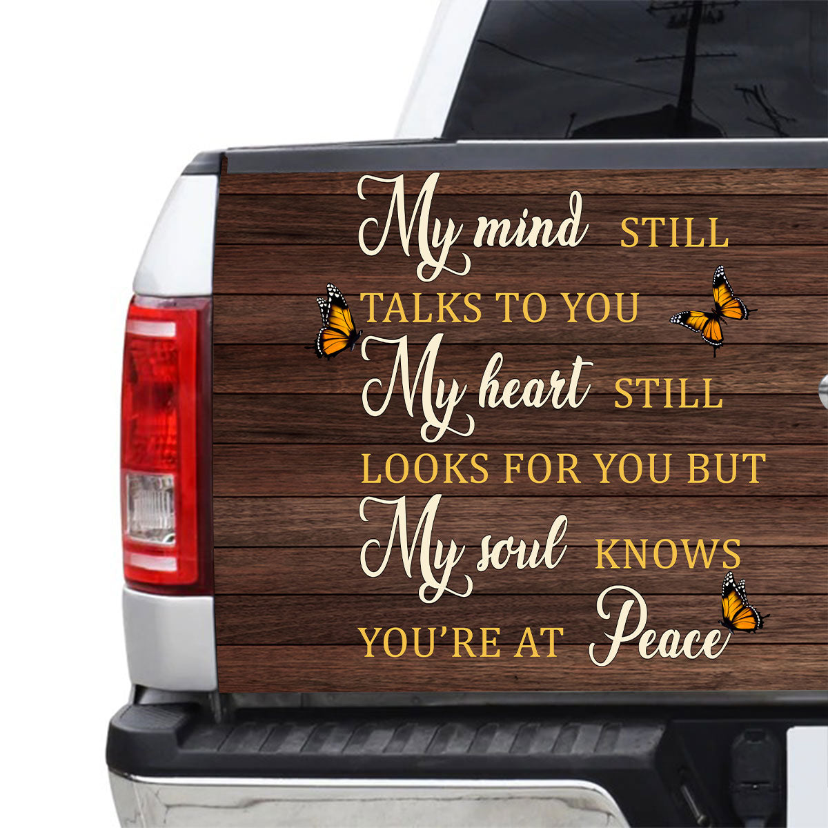 Petthouse | Loss Dog Tailgate Decals Golden Retriever You Are At Peace Tailgate Wrap Memorial Of Dog