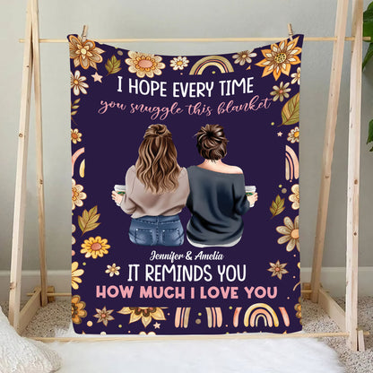 Petthouse | Personalized Fleece Blanket To Children, Grandparents Reminds You How Much I Love You Throw Blanket