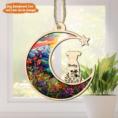 Petthouse | Custom Dog Memorial Suncatcher Ornament, Dog Memorial Gift, Pet Loss Gift, Dog Sympathy