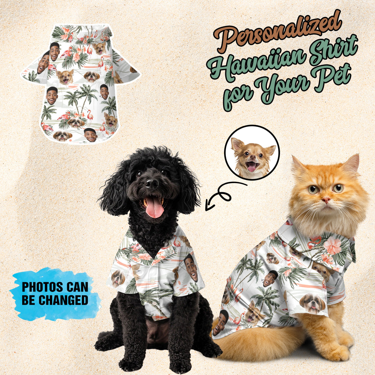 Petthouse | Custom Hawaiian Shirt With Face For Men, Funny Tropical Floral Summer Button Down