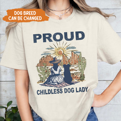 Petthouse | Childless Dog Lady Shirt, Proud Childless Dog Lady Shirt, Dog Lady Shirt, Dog Mom Tee