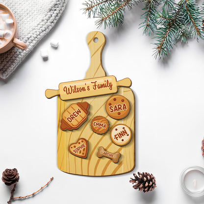 Petthouse |  Custom Family Cookie Ornament, Family Name Ornament, Baking Ornament, Gifts For Grandma