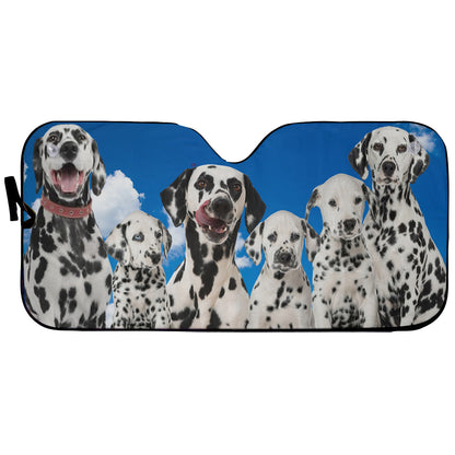 Petthouse | Dalmatian Dog Car Sun Shade Windshield Car Accessories For Dalmatian Dog Lovers Gift For Family