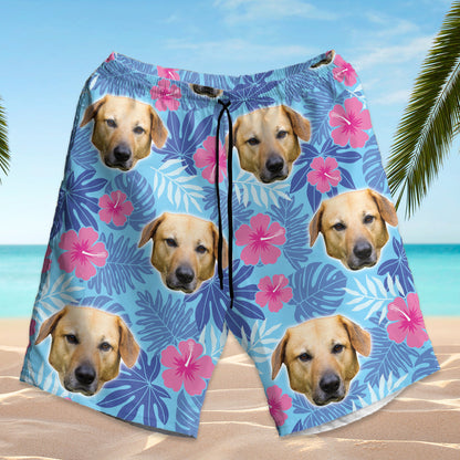 Customized Photo Hawaiian Shirt, Dog Cat Photo Hawaiian Shirts, Funny Button Down Shirt, Tropical Hawaiian Shirt & Shorts