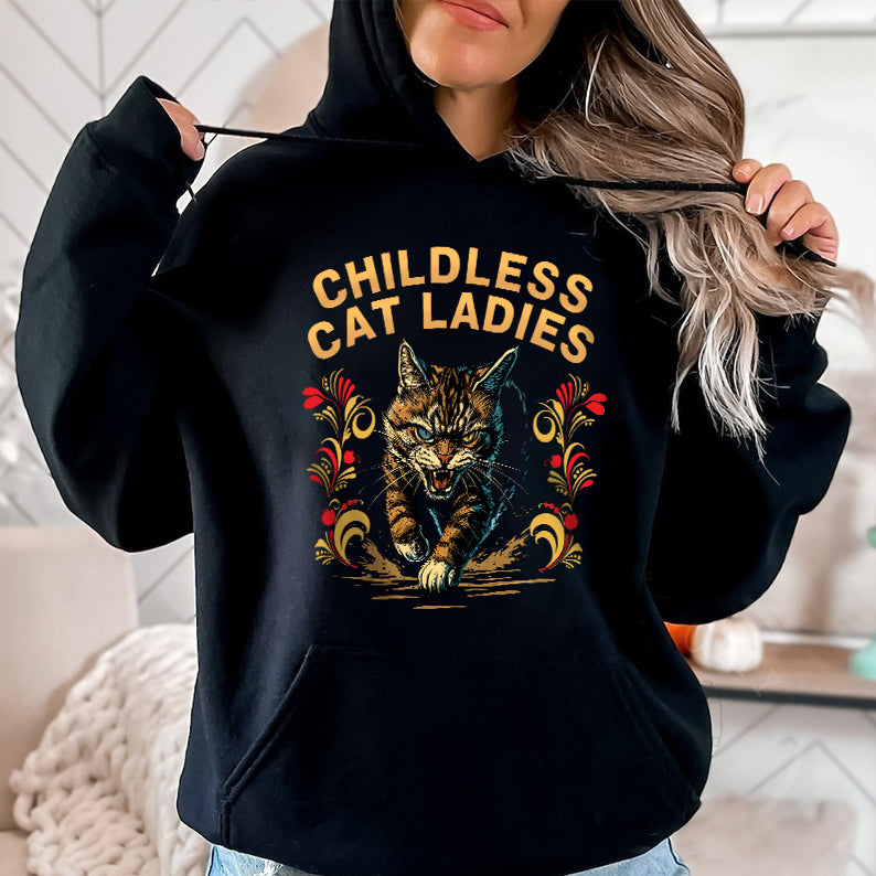 Petthouse | Childless Cat Ladies Against Fascism Shirt, Childless Cat Ladies Shirt, Miserable Childless