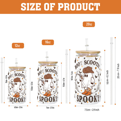 Petthouse | Westerm Ghost Glass Can, Westerm Ghost Halloween, Ghost Cowboy Coffee, Boot Scootin' Spooky