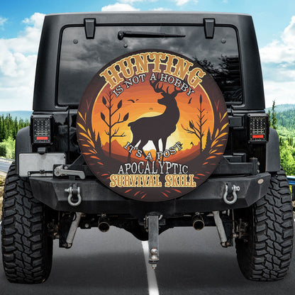 Petthouse | Customized Name Deer Hunting Forest Spare Tire Cover Wild Deer Wheel Cover Car Accessory Truck Decoration