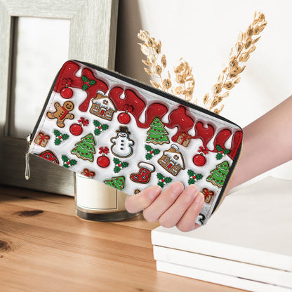 Petthouse | 3d Print Christmas Vibes Handbag With Handle & Wallet, Christmas Gift For Her, Christmas Accessories