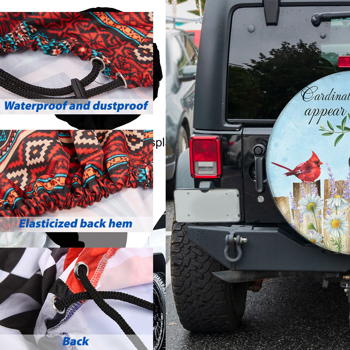 Petthouse | Cardinal Memorial Spare Tire Cover Cardinals Appear When Loved Ones Are Near Family Member