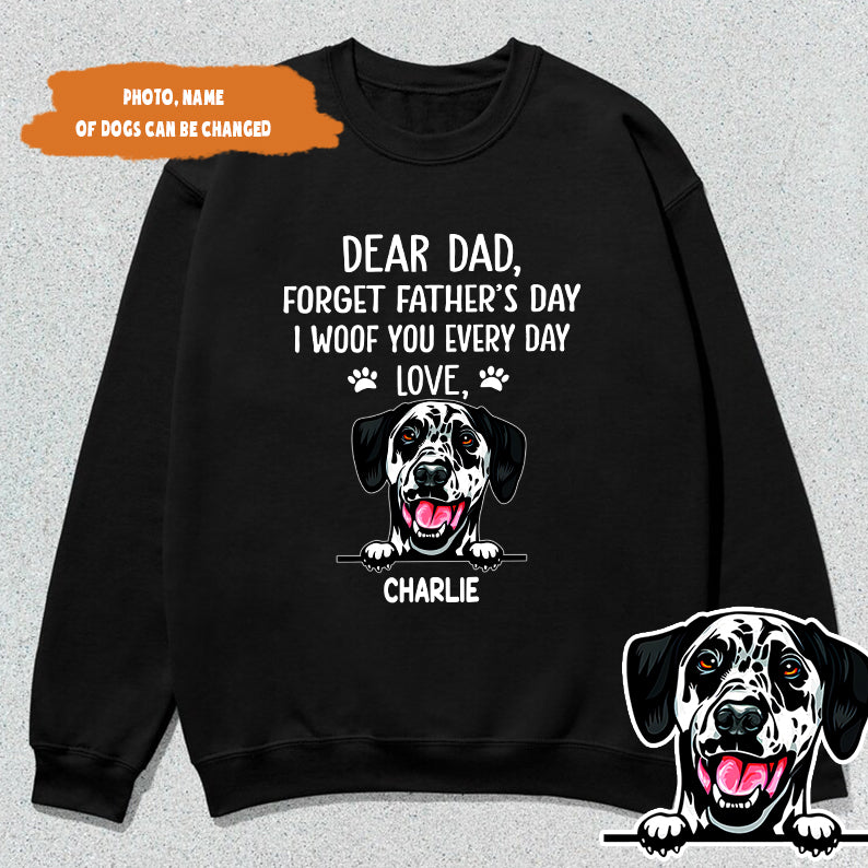 Petthouse | Customized Dear Dad Forget Father's Day Shirt, Dog Dad Father's Day Gift, Gift For Dog Lover