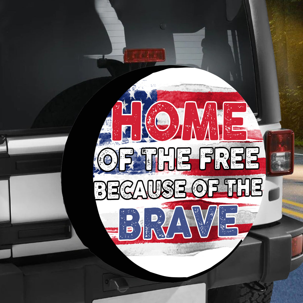 Petthouse | Home Of The Free Spare Tire Cover American Flag Wheel Tire Cover Waterproof Spare Tire Cover Patriot Gift