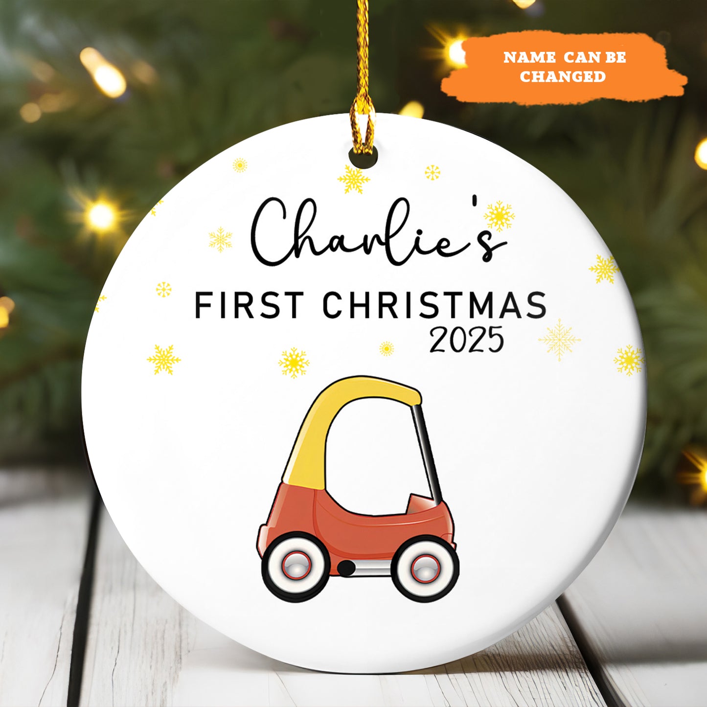 Petthouse | Personalized First Christmas Baby Ornament, Xmas Tree Ornament, Christmas Gift, Holiday Keepsake