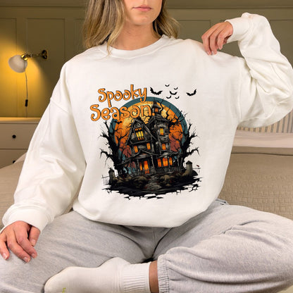 Petthouse | Halloween Spooky Season Shirt, Spooky House Shirt For Mom, Fall Halloween Shirt