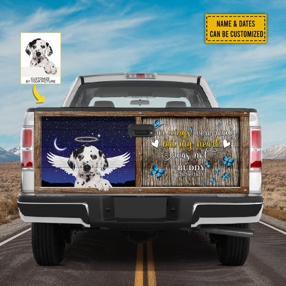 Petthouse | Customized Name Date Dalmatian Your Wings Were Ready Rear Window Decals For Trucks Memorial Dog