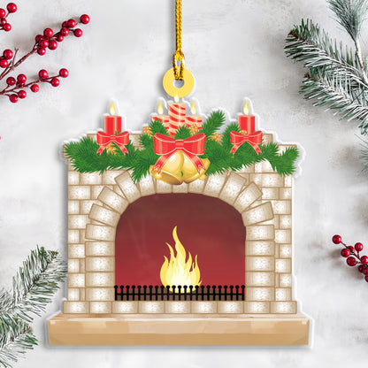 Petthouse | Personalized Family Christmas Ornament Decor, Christmas Stocking Ornament, Stockings On Fireplace