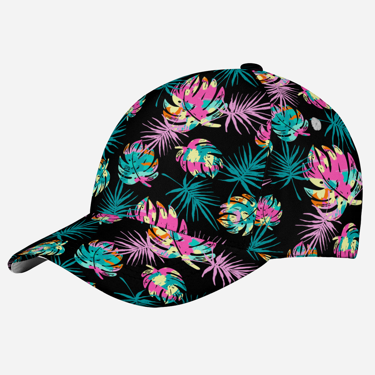 Petthouse | Color Tropical Pattern Classic Cap Summer Vacation Travel Hats Leaves Plants Gift For Friends Gift Family