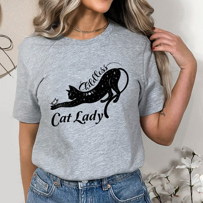 Petthouse | Childless Cat Lady Shirt For Woman, Cat Lady 2024 Shirt, Childless Cat Ladies, Black Cat