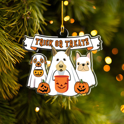 Petthouse | Dog Trick Or Treat, Dog Halloween Shirt, Ghost Dog Halloween Gift, Dog Lovers