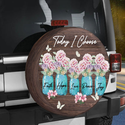 Petthouse | Today I Choose Spare Tire Cover Flower Wheel Tire Covers Butterfly Tire Protector Covers