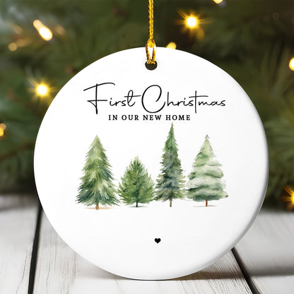 Petthouse | Personalized First Christmas In Our New Home Ornaments, 2024 Home Keepsake, Christmas Gift