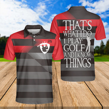 Petthouse | Golfer Unisex Polo Shirt, Golf Sport Shirt Gift For Golf Players Polo Shirt