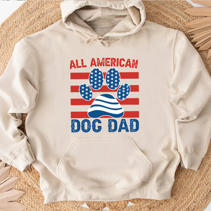 Petthouse | Father's Day Dog Lover Shirt, 4th Of July Shirt,  American Dog Dad Independence Day