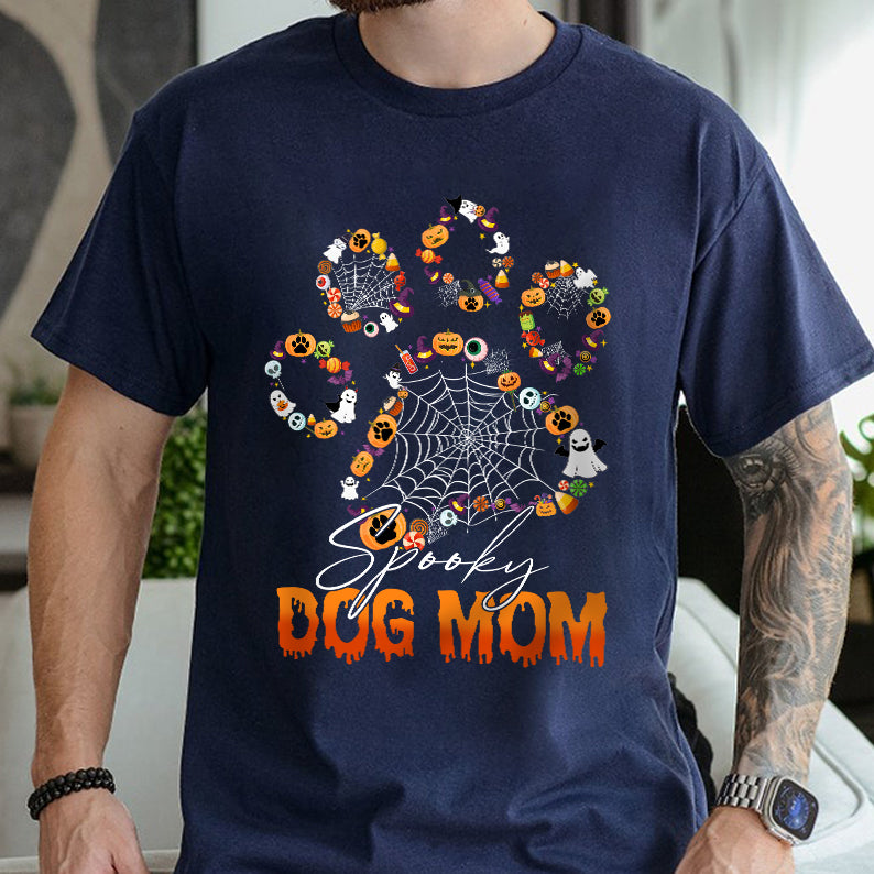 Petthouse | Dog Mom Halloween Shirt, Spooky Dog Mom Halloween, Mom Ghost Halloween, Gift Halloween