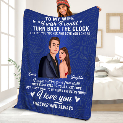 Petthouse | Personalized Cuddling To My Hubby, Warming Blanket As Lgbt Valentines Gifts, I Wish I Could Turn