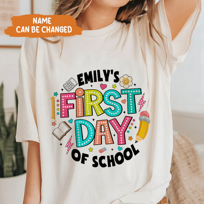 Petthouse | Custom Happy First Day Of School Shirt, Teacher Gift, Back To School Shirt