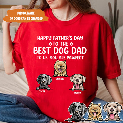 Petthouse | Custom Best Dog Dad Shirt, Happy Father's Day Gift, Gift For Dad, Dog Lovers Gift