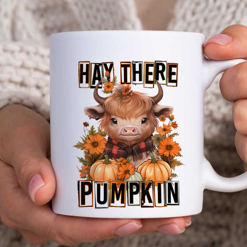 Petthouse | Hay There Pumpkin Cow Shirt, Autumn Fall Thanksgiving, Housewarming Gift, Spooky Vibes