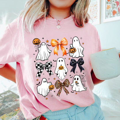 Petthouse | Coquette Halloween Shirt, Cute Ghost Pumpkin Shirt, Spooky Season Social Club Shirt