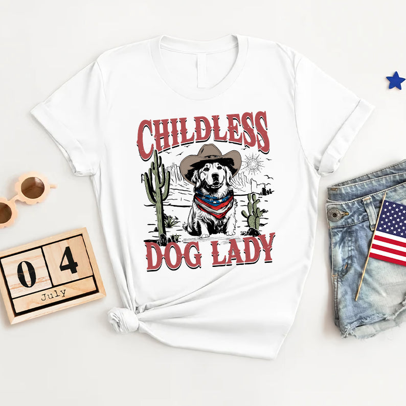 Petthouse | Childless Dog Lady Shirt, 2024 Childless Dog Women Shirt, Womens Power, Gift For Dog Loves