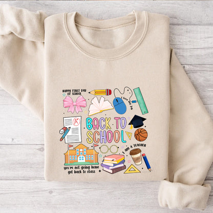 Petthouse | Back To School Shirt, First Day Of School Bright Doodle Dots Shirt, Gift For Teacher