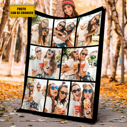 Petthouse | Customized Image Photo Blanket Christmas Fleece Blanket, Quilt Blanket Gift For Family