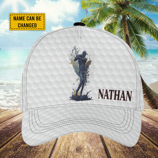 Petthouse | Customized Name Golfer Baseball Cap Golf Player Classic Cap Love Golf Hat Wear Athletes Gift Golfers Gift