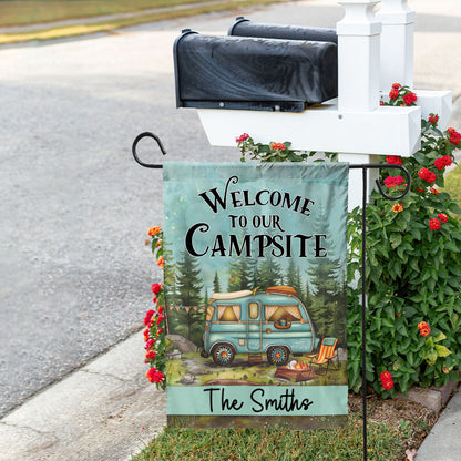 Petthouse | Personalized Camping Flag, Custom Garden Flag, Camping Flag, Camper Flag, Campsite Flag, Happy Campers Flag