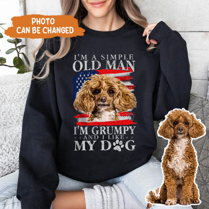 Petthouse | Personalized Dog I'm An Old Man With My Dog Shirt, Father's Day For Dog Dad Dog Owner