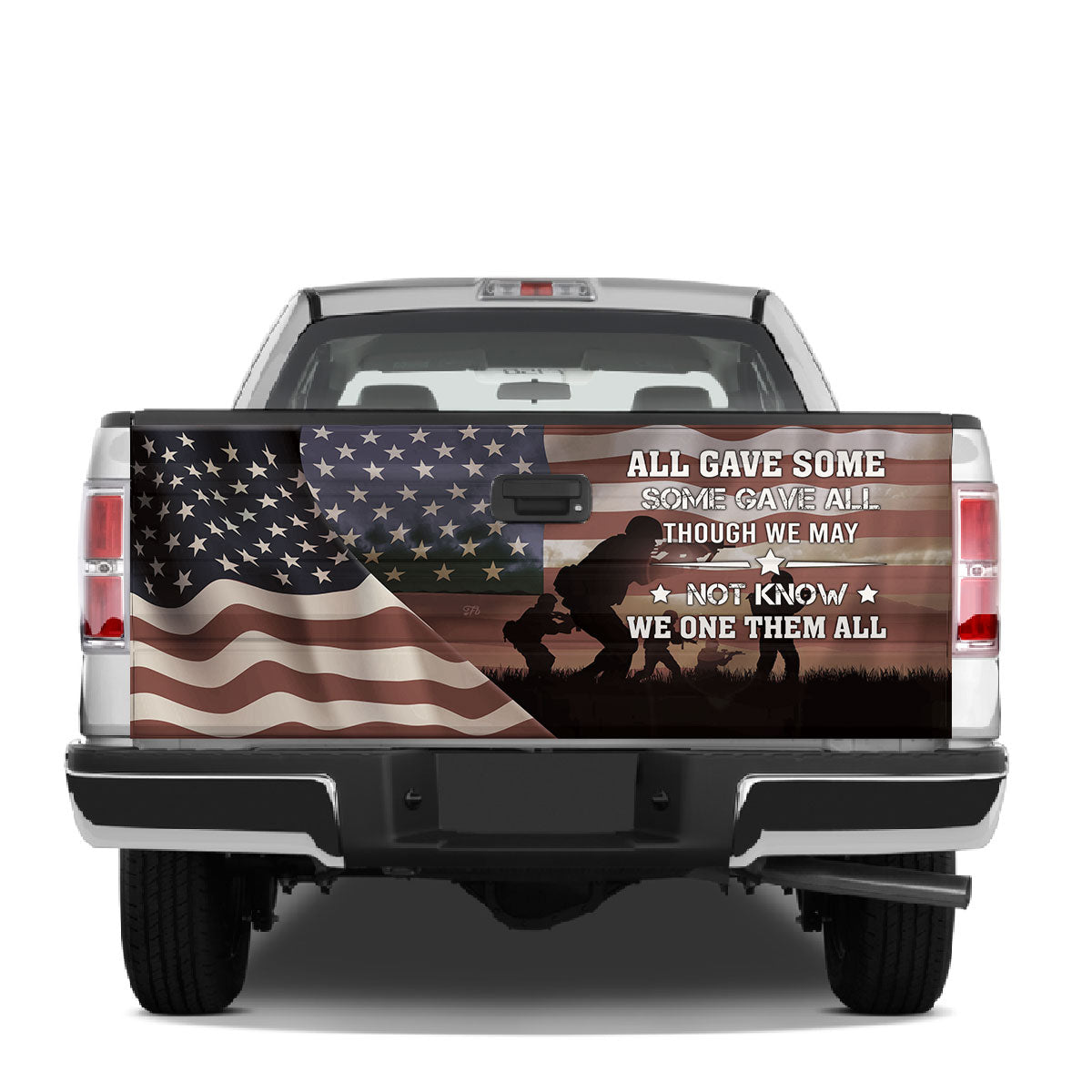 Petthouse | American Veteran Memorial Day Tailgate Wrap Us Soldier Army Veteran Truck Decor Freedom Day Gift