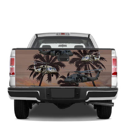 Petthouse | Helicopter Tailgate Wrap Decal Sticker Truck Decoration Family And Friends Gift