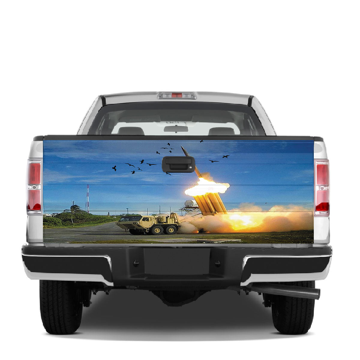 Petthouse | Rocket Tailgate Wrap Decal Tank Sticker Truck Decoration Gift For Family And Friends