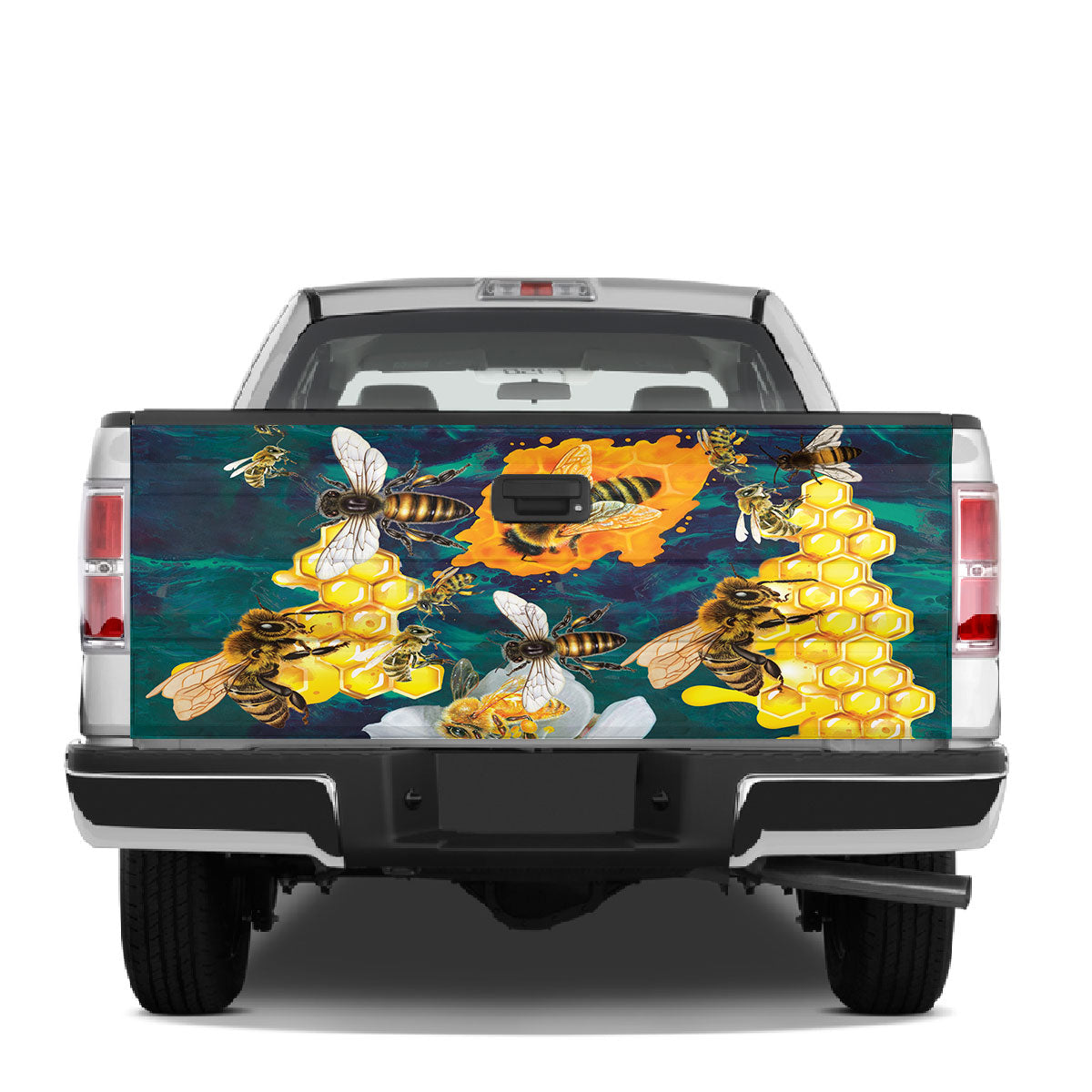 Petthouse | Honey Bee Sweet Tailgate Wrap Decal Sticker Vinyl Graphic Bee Lovers Gift Truck Decoration