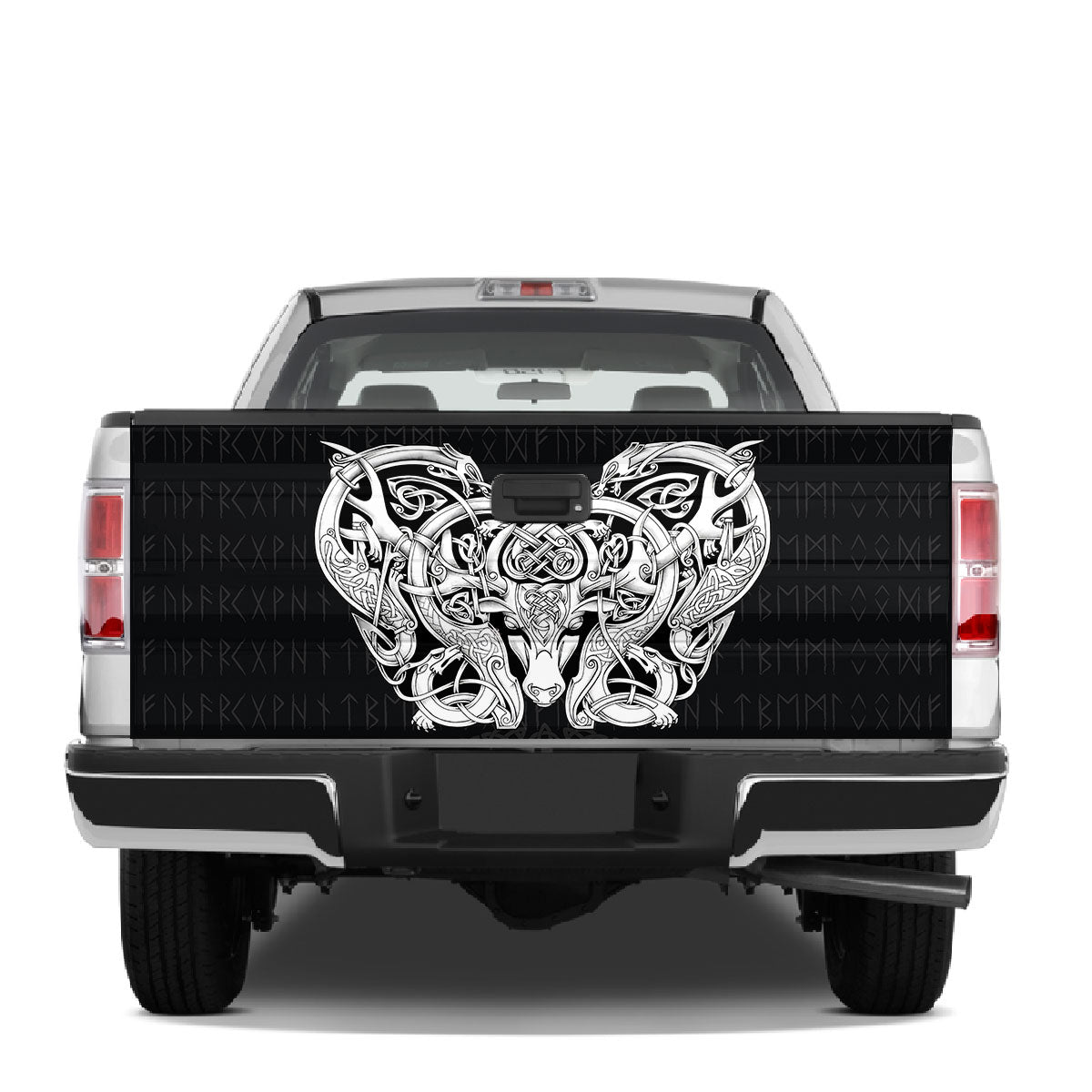 Petthouse | Celtic Deer Tattoo Tailgate Wrap Decal Deer Celtic Sticker Truck Decoration