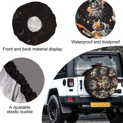 Petthouse | Astronaut Cat Space Spare Tire Cover Happy International Cat Day Gift For Astronaut Truck Decor